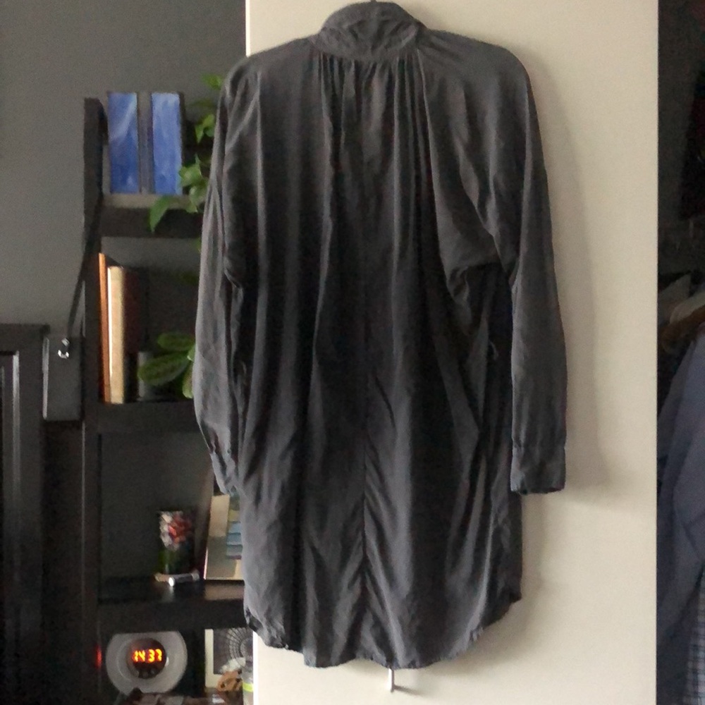 Gypsy 05 Silk Tunic Dress in Botanical gray ombré - Picture 5 of 8